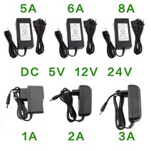 12V충전기 전원 공급 장치 DC 5V 12 V 24V 1A 2A 3A 5A 6A 8A 볼트 충전기 v AC 어댑터 Led 스트립 램프 호버보드, [06] 8A, [02] US Plug, [02] 12V, 06 8A_02 US Plug_02 12V