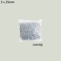 3MM 납짝 머리 나사 못 2000개 25MM 백색 평 볼트 철 피스 낮은 목재 용