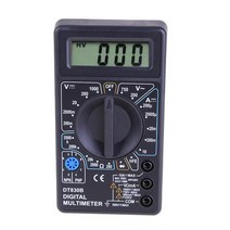 고정밀DT-830B LCD 디지털 멀티 미터 전자 전류전압측정 전압계 옴 대 한 AC/DC 750/1000V 미니 프로브, 01 Black