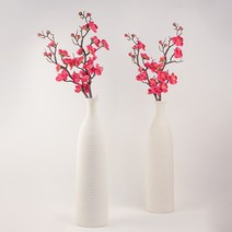 이플린 조화 매화 꽃 4p, 4_진핑크