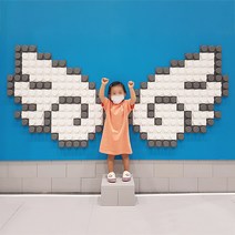 전시인테리어 모자이크데코블럭 DIY 인테리어블럭 디자인블럭, 빨강
