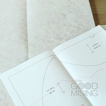 부라더 미싱 부직포 패턴지 (6마) 패턴종이 무지 [부직포패턴지/미싱 재봉틀 부자재/퀼트/옷본/패턴그리기]