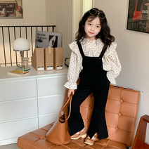 베이비맥스 슬림 부츠컷 멜빵 팬츠 R6676
