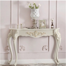 TAOYE 북유럽 엔틱 화장대 현관 콘솔-Q2914DR, 70cm아이보리(골드)