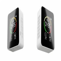 이산화탄소측정기 실내공기질관리법 디지털 CO2 검출기 Co2 미터 센서 공기 품질 측정기 다기능 온도 및 습도 가스 분석기, 없음, 2 PCS White+2 PCS White