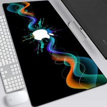 마우스 데스크 장패드 대형 게임 패드 컴퓨터 노트북 키보드 매트 PC 게이머 XXL 카펫 사무실 Mausepad For Apple, A12_LockEdge600x300x2mm