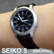 SNK809K2 세이코5 SEIKO 오토매틱 남성 나토밴드시계