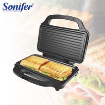 파니니 그릴 전기 양면 그릴 팬 샌드위치 메이커 플레이트 900w 요리 주방 가전 아침 식사 와플 기계 프레스, sf6055, 영국
