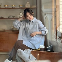 쿨레닌 루즈핏 코튼 셔츠 68510 빅사이즈 여성의류