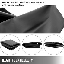 0.13mm HDPE 물고기 연못 라이너 정원 조경 수영장 강화 두꺼운 헤비 듀티 방수 멤브레인, 06 3x4m