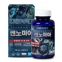 강철부대 쎈노미아 홍삼 옥타코사놀 마카 비수리 비타민B 겨우살이 실크펩타이드 쏘팔메토 과라나 타우린 120정
