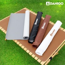 다니고 감성 가죽 캠핑 테이블보 방수매트, 브라운