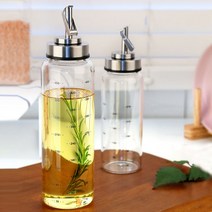 홈까페 오토 내열유리 오일 밀폐 소스 시럽병+스티커, 300ml x1