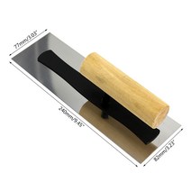 미장칼 흙손 프리미엄 스테인레스 스틸 타일 코킹 그립 핸들 석고 빌드 경량 손 석고 도매