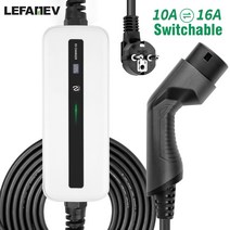 전기차충전기설치 가정용전기차충전기 완속충전기 케이블 전기 자동차용 휴대용 EV 충전기, 1.Type2