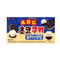 칠성 사무실간식 탕비실간식 롯데 ABC초코쿠키 쿠키앤크림 과자세트 간식추천 43G 32개, 19세트