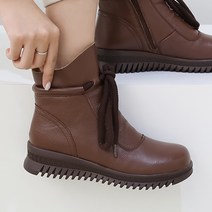 제이슈 천연소가죽 기모안감 하리 앵클 숏 부츠 4cm
