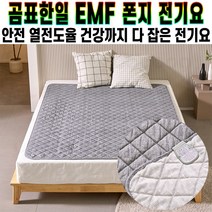 곰표한일 EMF 폰지 탄소 전기요 진그레이 캠핑 여행용 생활방수 침대 온열 전자파 안심 경량 전기 장판 추천 후기 [로코스샵 홈쇼핑], [로코스샵]전.기.요.진.그.레.이_더블