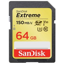 샌디스크 익스트림 SDXC 메모리카드 SDSDXV6-064G, 64GB