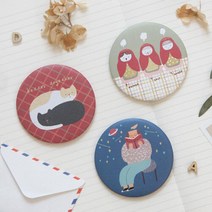 아트박스/미니버스 도로시 & 엘리스 핸드미러 vol.04, 고양이두마리