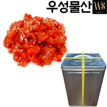 우성물산 오징어젓 업소용 대용량 반찬 채쓴 다진 10kg 20kg 8종, (Y인기상품) 다진 오징어젓 20kg(아이스박스)