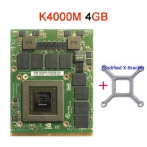 X 브라켓이 있는 Quadro 비디오 그래픽 카드 아이맥 A1312 2009 2010 2011 K3000M 2GB K3100M K4000M K4100M K5000M 4GB K5, 3.K4000M 4GB