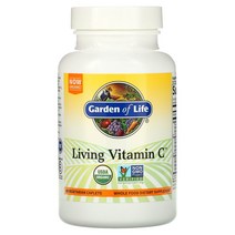 Garden of Life (가든 오브 라이프) Garden of Life Living 비타민C 베지 캡슐 60정, 4개