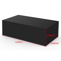 정원 야외 테이블 가구 물품 바베큐 난로 탁구대 방수 방진 덮개 커버 주문제작 가능 86, 200X200X120cm, 검은 색