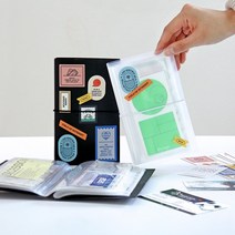 오리지널 티켓북 56포켓 영화 뮤지컬 콘서트 전시회 티켓 콜렉트북, 블랙