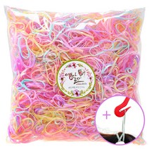 이쁨달다 봉팅클L+이지컷 봉봉 칼라헤어끈 칼라고무줄 100g 이쁨밴드