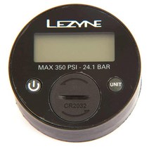 LEZYNE 350 PSI 디지털 게이지 바이크 펌프 액세서리 블랙 6.35cm