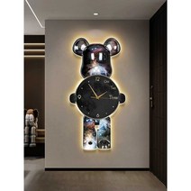 조명 벽시계 DIY 장식 카페 인테리어 이사 선물 벽등, ㄹ 30x60