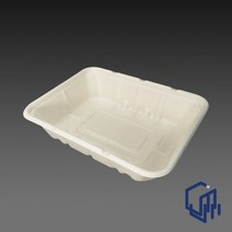 직사각 펄프용기 QFH/1000ml(뚜껑 별도)1box / 200개, 직사각 펄프용기 QFH(용기만)