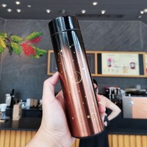수입 온도 보온병 텀블러 죽통 마호병 업소용 에코베슬 진공 오래가는 스마트 열 병 디스플레이 열 머그 스틸 식품 or e w er ottle with he ing, 02 커피, 500ml