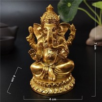 추상 동상 조각 조각상 gold lord ganesha statue buddha 코끼리, 스타일1
