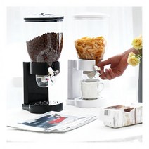 소보로샵 소분통 시리얼통 잡곡통 분유통 와일드 시리얼디스펜서 곡물, 사각 블랙