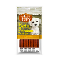 동물농장 소고기&스피루리나스틱 소프트스틱 강아지푸드사료 80g, 8개
