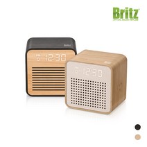 브리츠 BZ-REC200 우든 휴대용 5.0 블루투스 스피커 LED 알람 시계, 브리츠 BZ-REC200 (우드)
