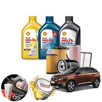 푸조 3008(2세대)(16~21) 1.6 가솔린 쉘 힐릭스 HX5 5W30 HX7 5W30 울트라 AM-L 5W30 BEX 합성엔진오일 5통+흡기+오일필터 ONL-017 cs38017, 벡스5W30(롱라이프)필터코팅제포함