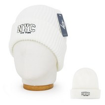 베이직엠 남성 여성 겨울 니트모자 비니 골지 심플 NYC
