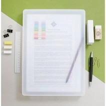 직장인 대학생 레포트 파일 케이스(소) 계약서 서류클러치 음악파일 L자, 1개, 화이트