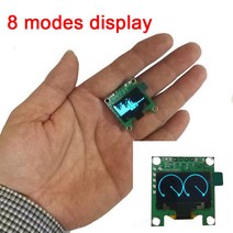 스펙트럼 분석기 측정기미니 0.96 인치 OLED 음악 스펙트럼 디스플레이 분석기 PC 전력 오디오 레벨 리듬 V, 한개옵션0