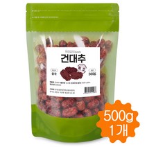 건대추 말린대추 건조대추 달콤하고 진한 마른대추 대추차 500g, 1개