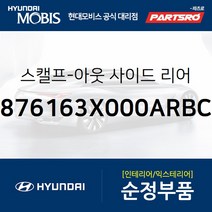아반떼MD 순정 사이드미러 커버(백미러 스캘프) 좌측(세라믹 화이트) (876163X000ARBC)