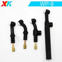 논가스용접기 프라즈마 절단기 용접봉 TIG 용접 WP9 WP9F WP9FV 밸브가 있는 유연한 토치 헤드 공기 냉각 125AMP, WP9FV+3PCS