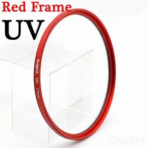 크로스필터 FLD UV MC Star 렌즈 컬러 필터 52mm 58 67 55 77 mm Nikon Canon EOS 7D 5D 6D 50D 60D 600D d5200 d3300, [03] Red Frame UV, [05] 62mm