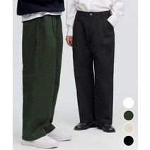 커스텀어클락 원턱 와이드 면 팬츠 바지 4컬러 COOSPT199