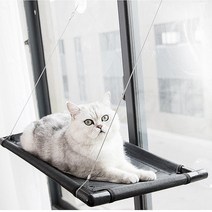 고양이 창문 해먹 흡창식 걸이형 방석 유리창 해먹 윈도우 일광욕 애묘 매쉬망, 매쉬 창문 고양이 해먹(1개)