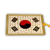 한국민예사 전통 금장 금속 책갈피 북마크 Korean bookmark 74종, 62 흔민태극기