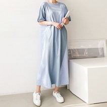 MAY 배색 스트라이프 메이 롱 원피스 (4color)